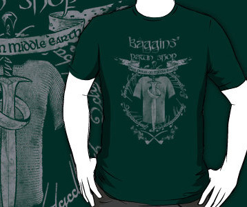 Lord of the Rings Baggins' Pawn Shop shirt