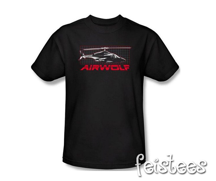 Airwolf Helicopter Shirt
