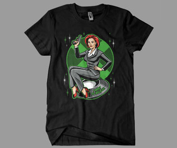 X-Files Dana Scully Pin-Up T-Shirt