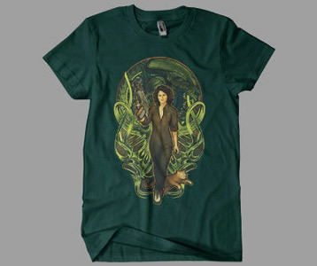Aliens Ripley Art Nouveau T-Shirt