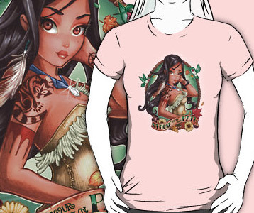 Pocahontas Tattoo T-Shirt