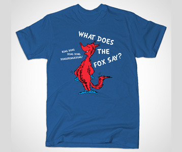 Dr. Seuss What Does the Fox in Socks Say T-Shirt