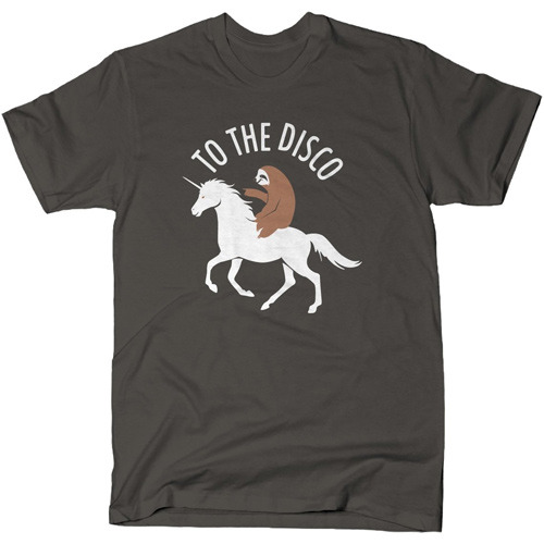 Sloth To the Disco Unicorn T-Shirt
