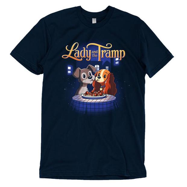 Lady and the Tramp Noodle Kiss T-Shirt