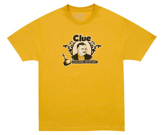 Clue t-shirt - Colonel Mustard tee