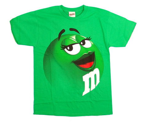Green M&M t-shirt - Mars M&M's Candy tee