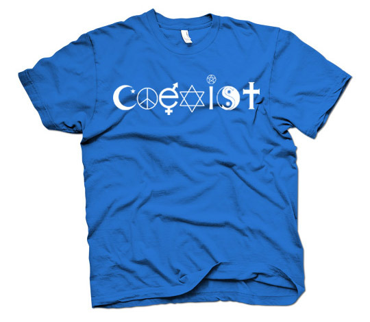 Coexist Religious Symbols t-shirt