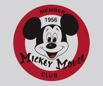 The Mickey Mouse Club Logo T-Shirt for Adults – Black