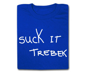 Suck it Trebek Celebrity Jeopardy t-shirt