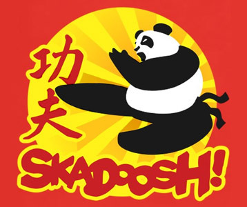 Kung Fu Panda t-shirts – Po Skadoosh shirt, Kung Fu Panda tees