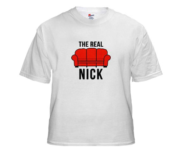 The Real Nick â€“ 90s Nickelodeon Orange Couch shirt