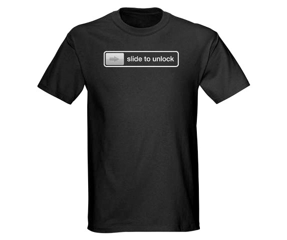 Slide to Unlock iPhone t-shirt