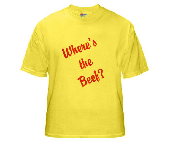 Where's the Beef Wendy's t-shirt
