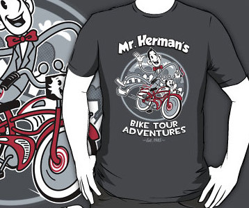 Mr. Hermanâ€™s Bike Tour Adventures t-shirt