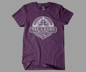Tremors T Shirt Val and Earl Pest Control Tremors Movie Shirt