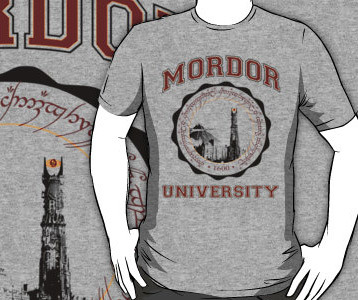 Lord of the Rings Mordor University T-Shirt