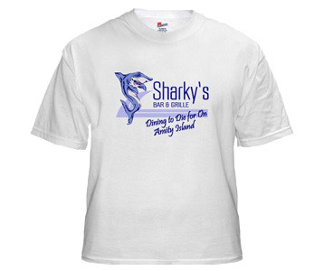 Sharkyâ€™s Bar & Grille Jaws Amity Island T-Shirt