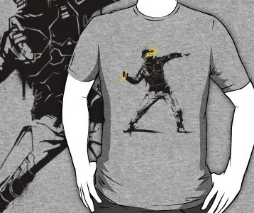 Halo Banksy Graffiti T-Shirt