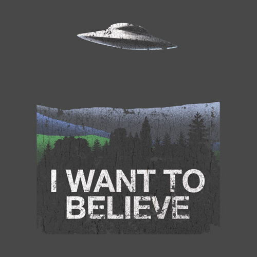 X-Files I Want to Believe T-Shirt – X-Files UFO Poster Shirt