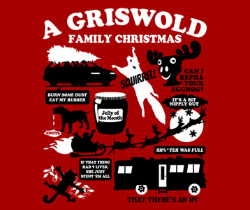 Christmas Vacation Quotes T Shirt Clark Griswold Movie Quotes Collage