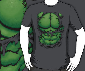 Incredible Hulk Costume T-Shirt - Bruce Banner Ripped Shirt