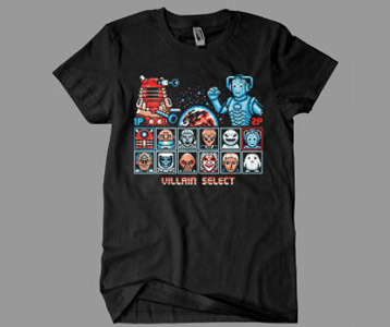 Doctor Who Villains Street Fighter T-Shirt