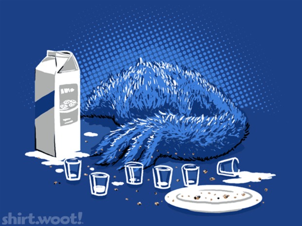 woot shirt cookie monster