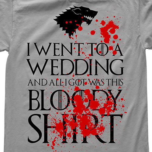 Games Of Thrones Bloody Wedding T-Shirt Wholesale Clearance