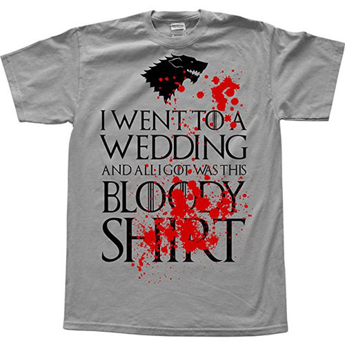 Game of thrones wedding t shirt cheap blue