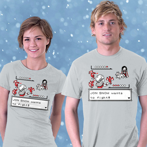 Pokemon Khaleesi vs. Jon Snow T-Shirt