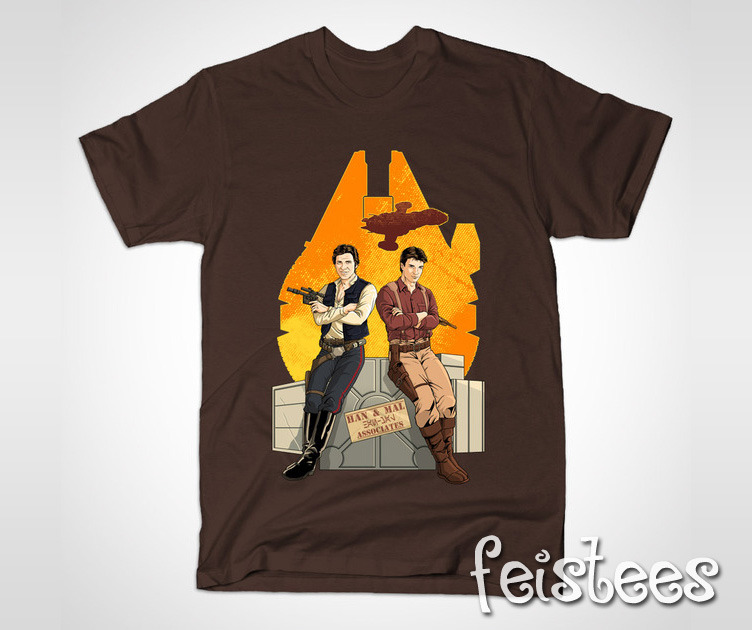 Han Solo and Captain Mal T-Shirt - Han & Mal Associates