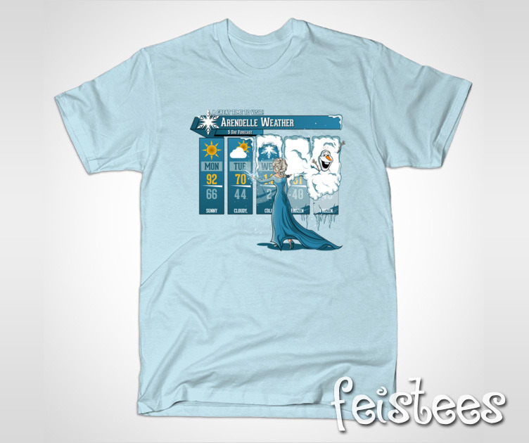 Frozen Arendelle Weather Forecast T-Shirt