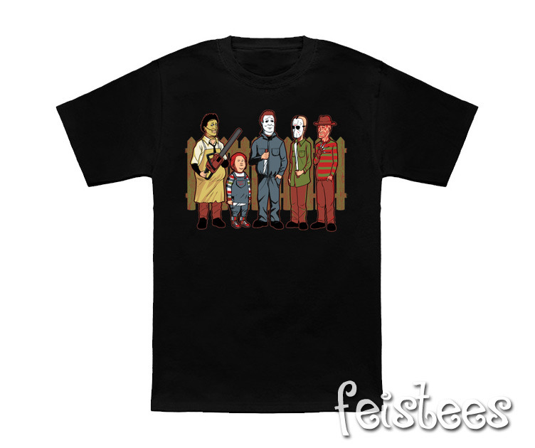 King of the Hill Horror Movie Villains T-Shirt - King of the Horror Shirt