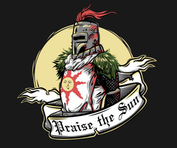 Praise The Sun Dark Souls T Shirt Solaire Of Astora Shirt