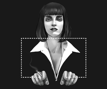 Pulp fiction t hotsell shirt mia wallace