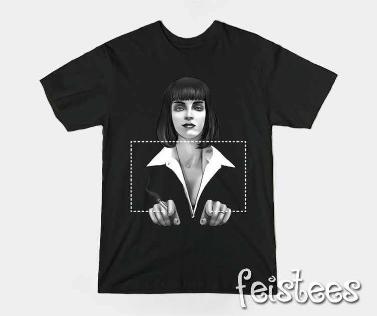 Mia Wallace Pulp Fiction T-Shirt - Don't a Square Shirt