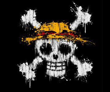One Piece Jolly Roger T Shirt Straw Hat Pirates Logo