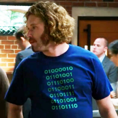 Erlich's Binary Bitcoin T-Shirt