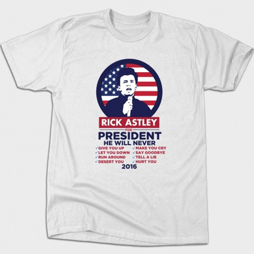 Vote Rick Astley T-Shirt