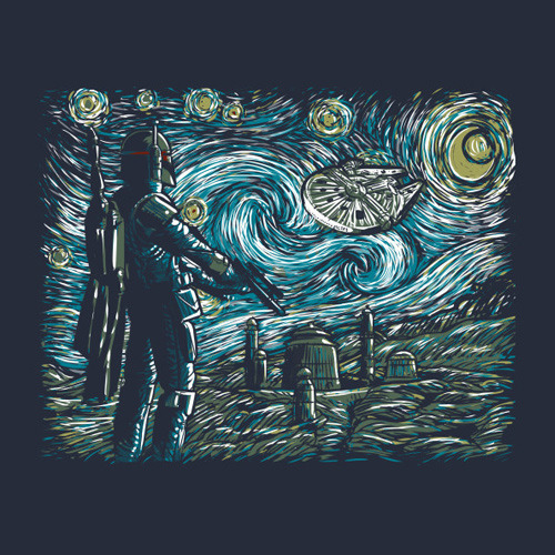 star wars starry night shirt