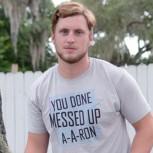 Aa ron t shirt cheap
