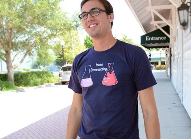 Funny You're Overreacting Chemistry T-Shirt
