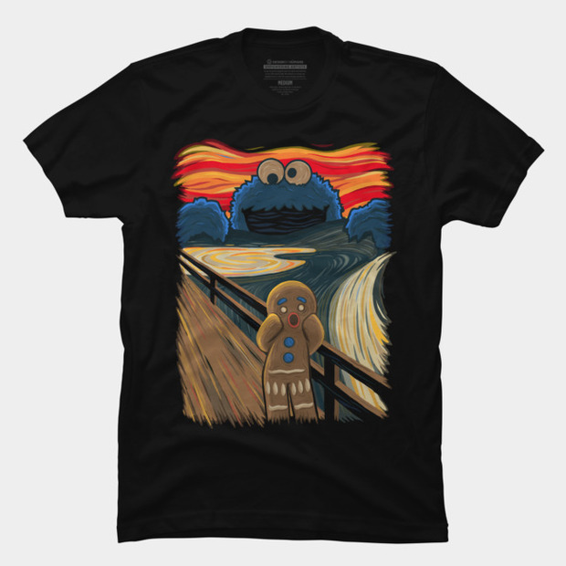 Cookie Monster The Scream T-Shirt