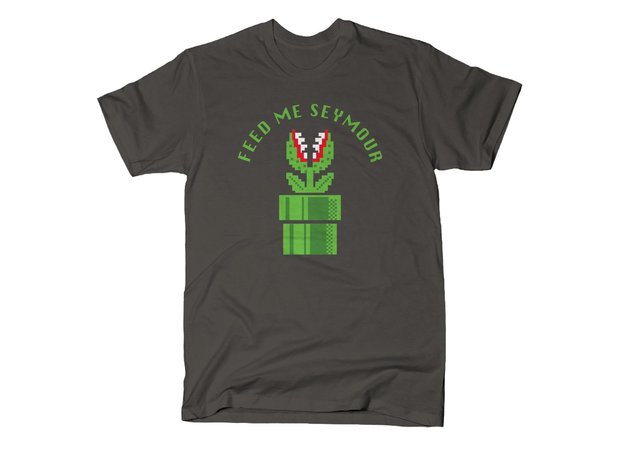 Feed Me Seymour Little Shop of Horrors Super Mario T-Shirt