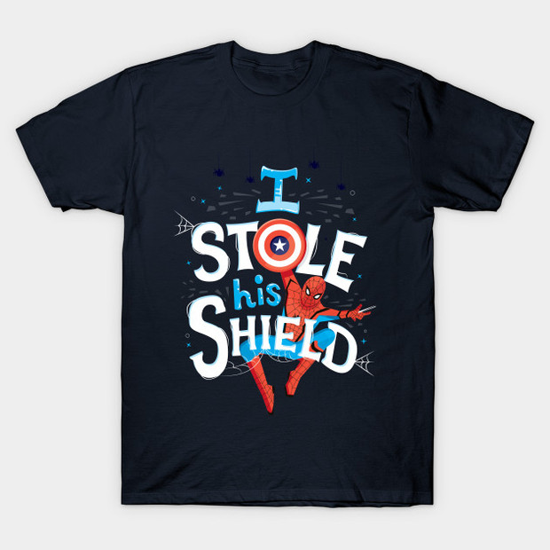I Stole His Shield Spider-Man Homecoming T-Shirt