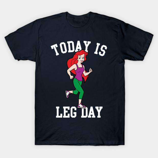 Leg Day Little Mermaid T-Shirt - Ariel Running