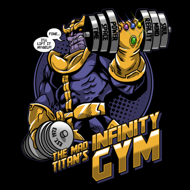 The Mad Titan s Infinity Gym T Shirt Thanos Workout Shirt