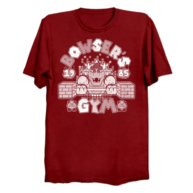 Super Mario Bowser's Gym Workout T-Shirt