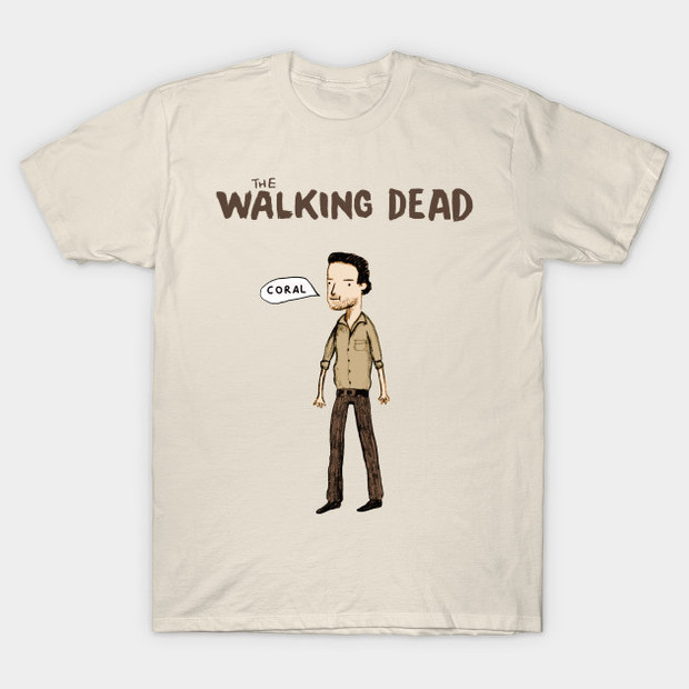 Coral Walking Dead Rick Grimes T-Shirt