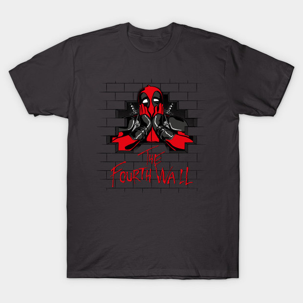 Deadpool Pink Floyd The Fourth Wall T-Shirt